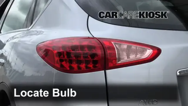 2017 Infiniti QX50 3.7L V6 Luces Luz trasera (reemplazar foco)